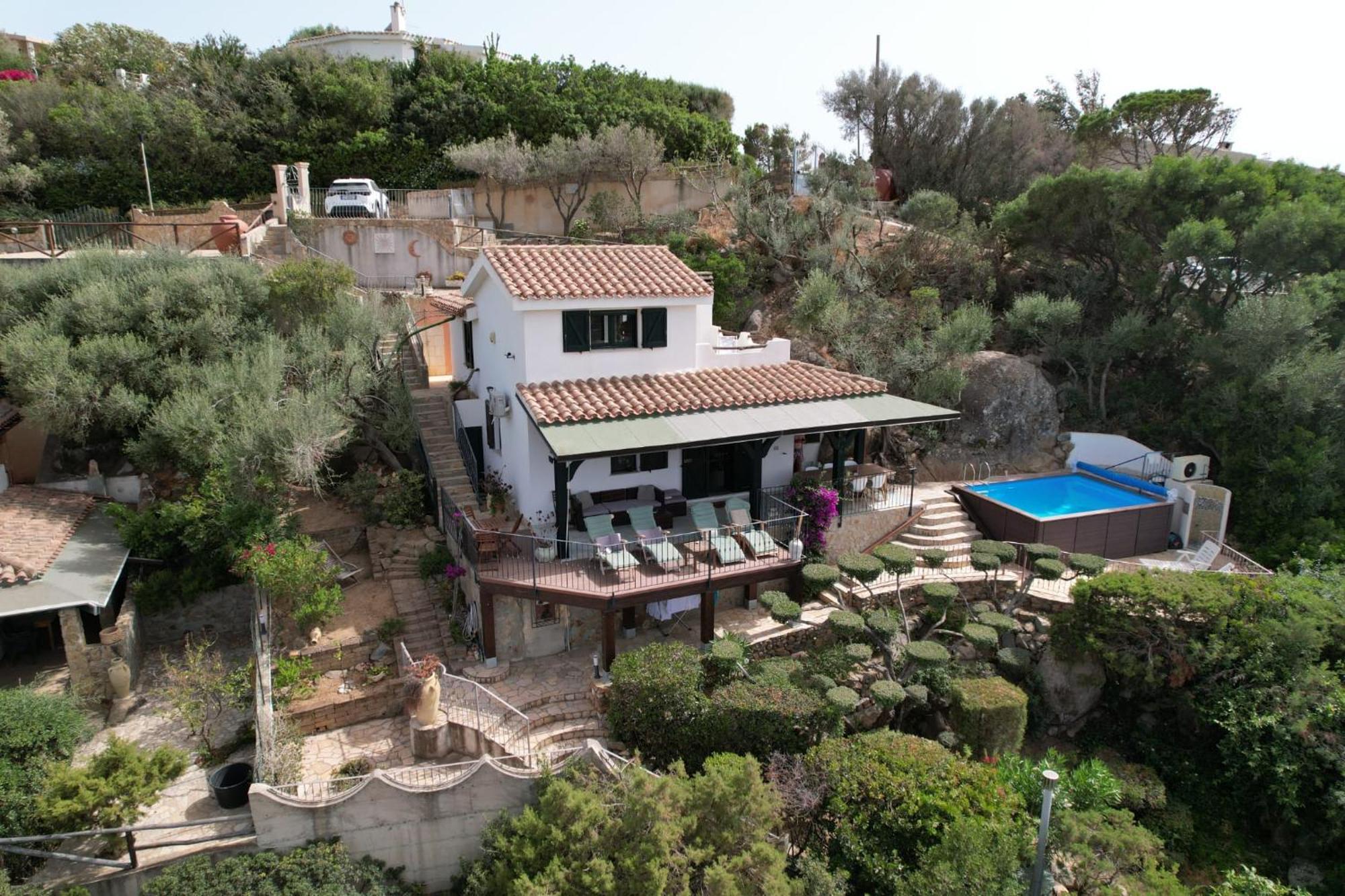 Villetta With Heated Pool And Panoramic View Torre delle Stelle Eksteriør bilde