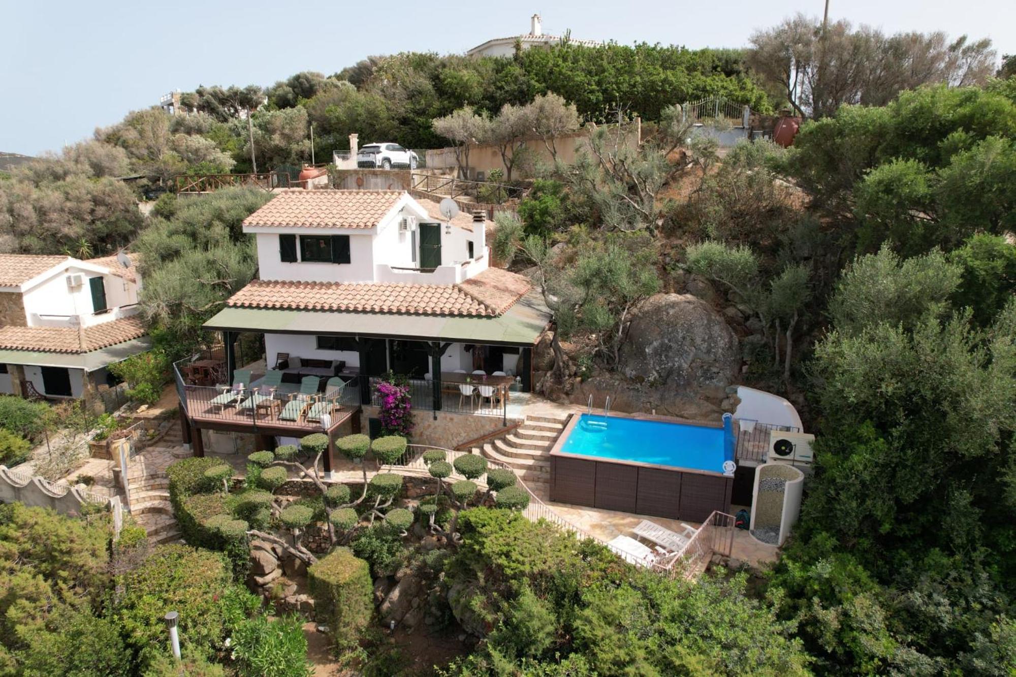 Villetta With Heated Pool And Panoramic View Torre delle Stelle Eksteriør bilde